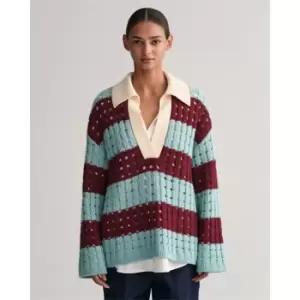 Image of Gant Oversized Barstripe Texture Rugger - Blue