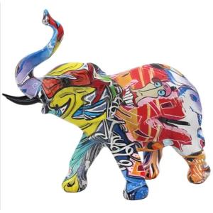 Image of Graffiti Elephant Figurine By Lesser & Pavey