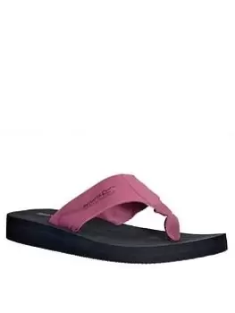 image of Regatta Catarina Sandals - Black/Pink, Size 5, Women