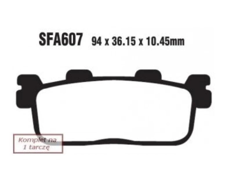 Image of EBC Brakes SFA607 Brake pad set Brake Pad Set,disc brake (402)