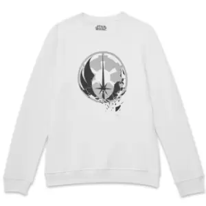 Image of Star Wars Fractured Logos Sweatshirt - White - L