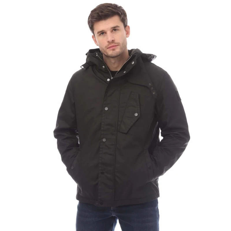 Image of Belstaff Waxed Cotton Router Jacket - Black S