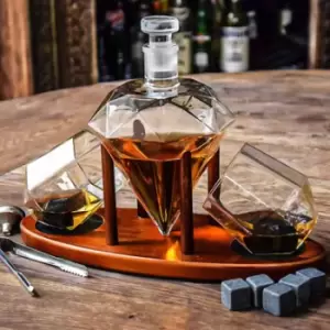 image of Deluxe Diamond Decanter Set