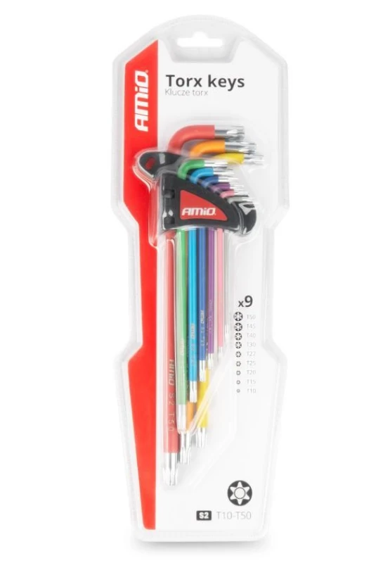 Image of AMiO 04301 Angled Screwdriver Set Number of tools: 9, Tool Steel Tool Steel Angled Screwdriver Set (6627)