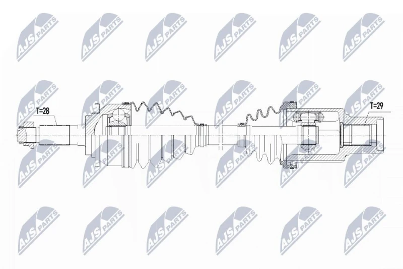 Image of NTY Drive shaft NTY NPW-FR-090