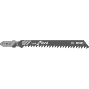 Image of Bosch T111 C Wood Cutting Jigsaw Blades Pack of 100