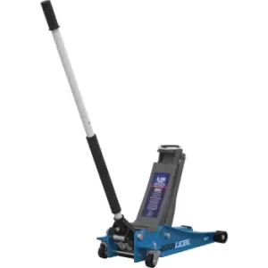 Image of Trolley Jack 2.25tonne Low Entry Rocket Lift Blue - Sealey