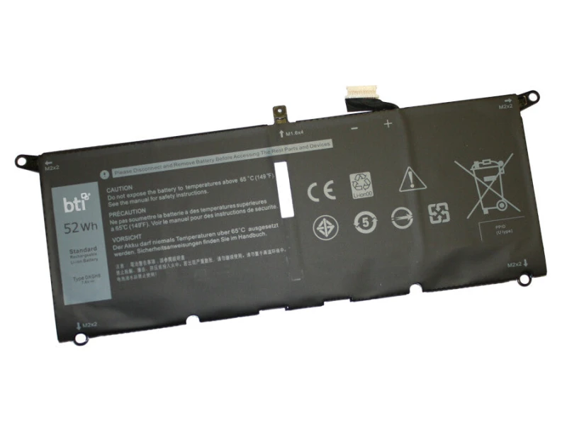 Image of BTI BTI H754V compatible 52Wh 4-cell battery for DELL XPS H754V-BTI