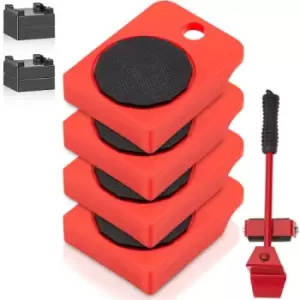 Image of VEVOR Heavy Furniture Movers Plastic Furniture Sliders 4 PP Wheels 250Lbs Capacity