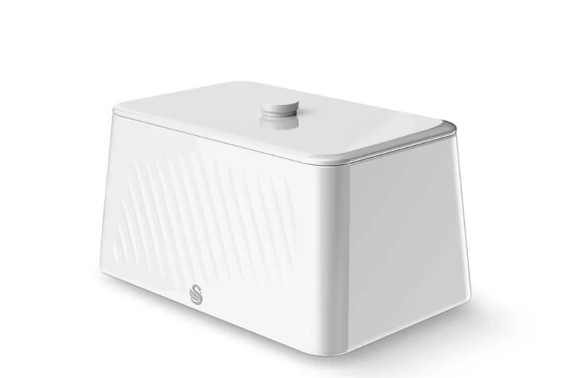 Image of Swan Windsor Bread Bin in White White Unisex