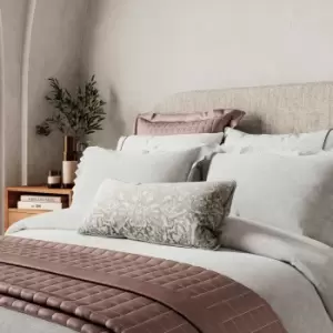 Image of Bedeck of Belfast Avita Geo Scallop Kingsize Duvet Cover, White
