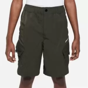 Image of Nike Outdoor Play Big Kids Woven Cargo Shorts - Green