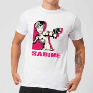 Image of Star Wars Rebels Sabine Mens T-Shirt - White - L