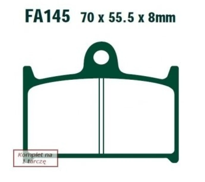Image of EBC Brakes Brake pad set EBC Brakes FA145