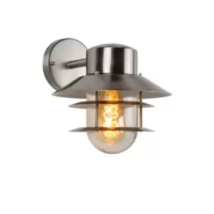Image of Zico Cottage Wall Light Outdoor - 1xE27 - IP44 - Satin Chrome