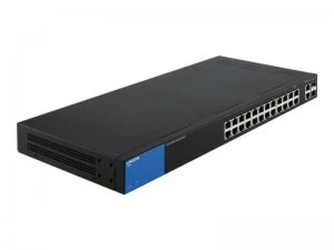 Image of Linksys Business 24-Port Gigabit Smart Managed Switch with 2 Gigabit a