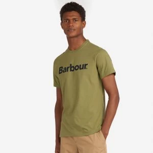 Image of Barbour Mens Logo T-Shirt - Burnt Olive - L