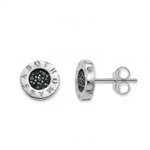 Thomas Sabo Earstuds Black 925 Sterling Silver/ Zirconia Jewellery