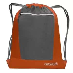 image of Ogio Endurance Pulse Drawstring Pack Bag (One Size) (Hot Orange/ Black)