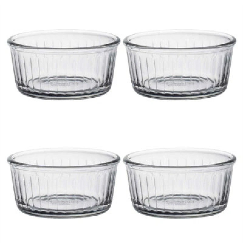 Image of Duralex Oven Chef Glass Ramekins For Creme Brulee, Desserts - 8.5Cm - Pack Of 4