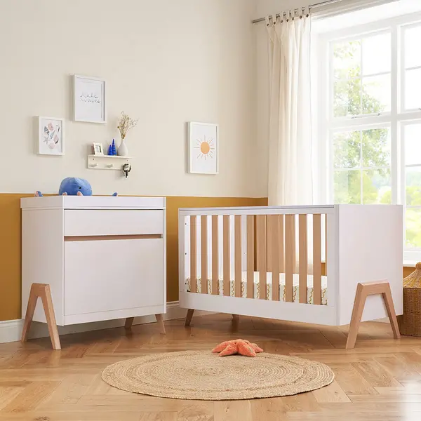 Image of Tutti Bambini Fuori 2pc Room Set - White/Light Oak