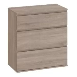 Image of Nova Chest Of 3 Drawers In Truffle Oak Effect