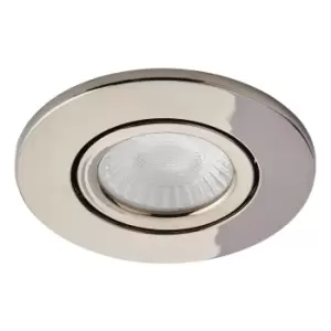 image of Spa Como LED Tiltable Fire Rated Downlight 5W Dimmable Cool White Black Chrome IP65