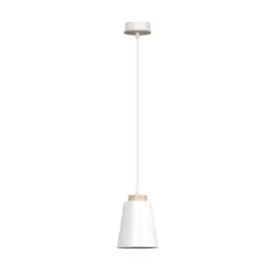 Image of Bolero White Dome Pendant Ceiling Light 1x E27