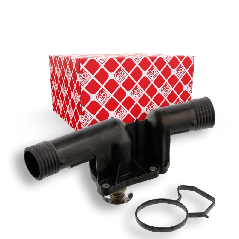 Image of FEBI BILSTEIN 36455 Thermostat Housing with gasket/seal Plastic Thermostat Housing (1792)