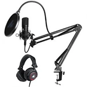 Image of Maono Podcasting Microphone Studio Headphones Kit