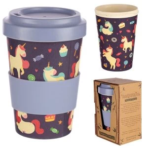 image of Unicorn Dreams Design Bambootique Eco Friendly Travel Cup/Mug