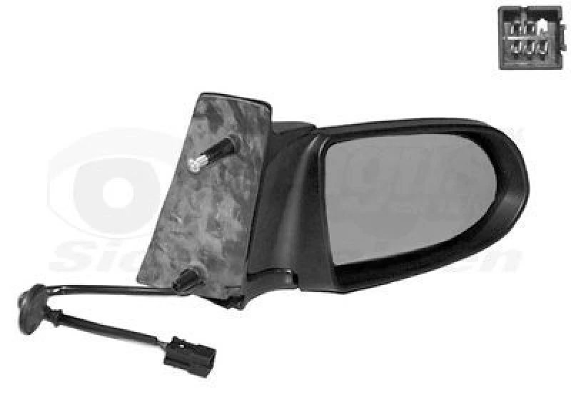 Image of VAN WEZEL Wing mirror VAN WEZEL 3790808