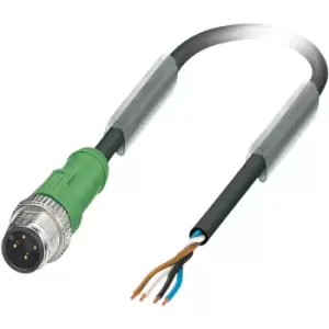 image of Phoenix Contact 1668043 Sensor/Actuator Cable 1.5m Black-Grey