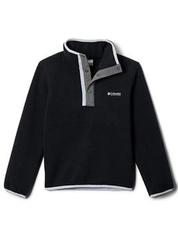 Image of Columbia Helvetia II Half Snap Fleece boys's Children's fleece jacket in Black