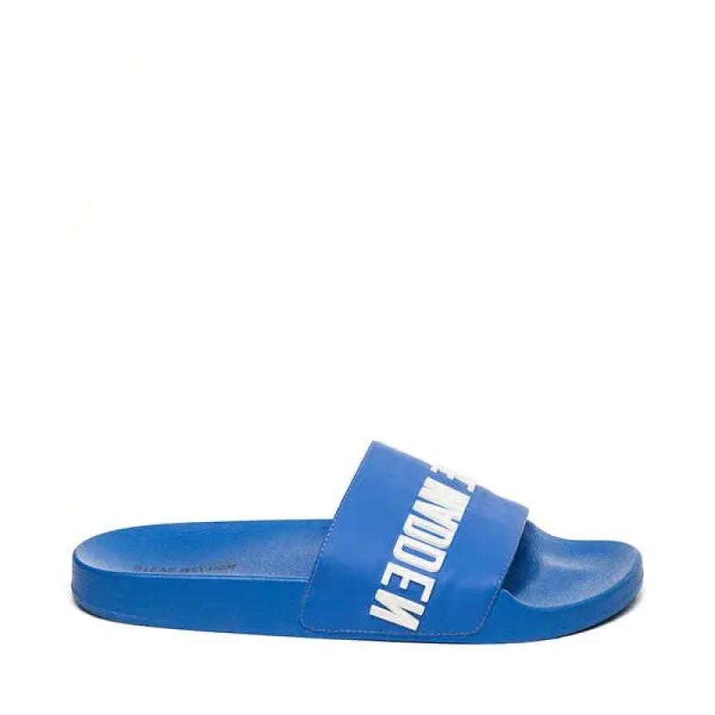 Image of Steve Madden Slides Steve Madden Jaxi Bleu Male 41