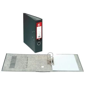 Image of 5 Star Lever Arch File 70mm Spine A4 Black Pack 10