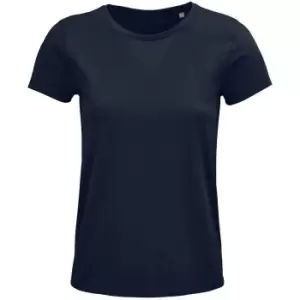 Image of SOLS Womens/Ladies Crusader Organic T-Shirt (3XL) (French Navy)