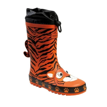 Image of Regatta Mudplay Junior Wellies - BlazeOraTigr