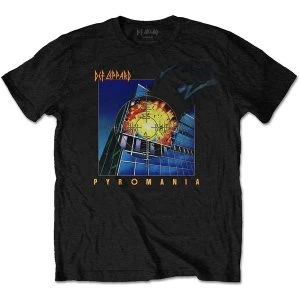 Image of Def Leppard - Pyromania Unisex Large T-Shirt - Black