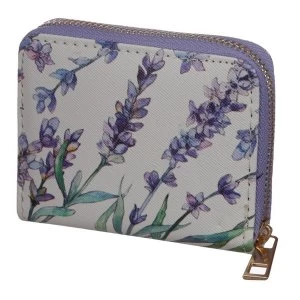 Image of Lavender Zip Around Small Wallet Purse