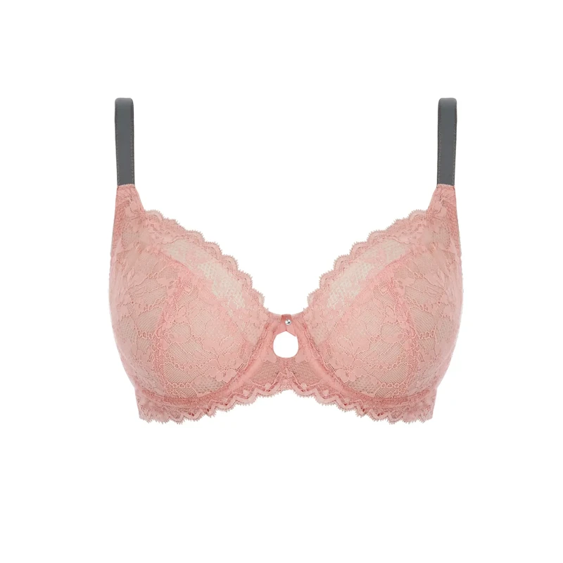 Image of Freya Womens Offbeat Plunge Bra in Pink Size: 30DD Pink Female 30DD