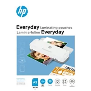 image of HP Laminating Pouch 9155 Glossy A5 Pack of 25