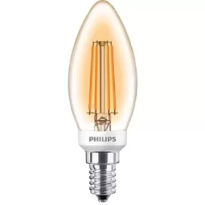Image of Philips 5W LEDCandle BC B22 Candle Amber Warm White Dimmable - 75084100