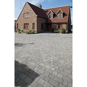 image of Marshalls Drivesett Tegula Block Paving Pennant Grey 120 x 160 x 50mm Pack of 606