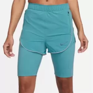 Nike Dri-FIT Run Division Womens 2-in-1 Shorts - Blue