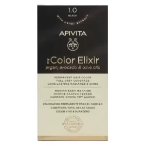 image of Apivita My Color Elixir Permanent Hair Color 1.0 Black