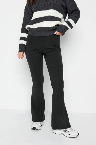 image of PixieGirl Petite Kickflare Trousers Black