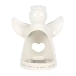 image of 15cm Angel By Your Side Tealight Holder