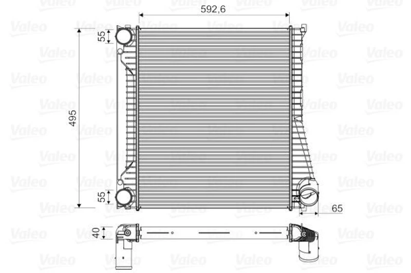 Image of Intercooler VALEO 818346
