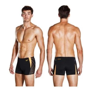 Image of Speedo Graphic Splice Aquashort Black/Orange 30"